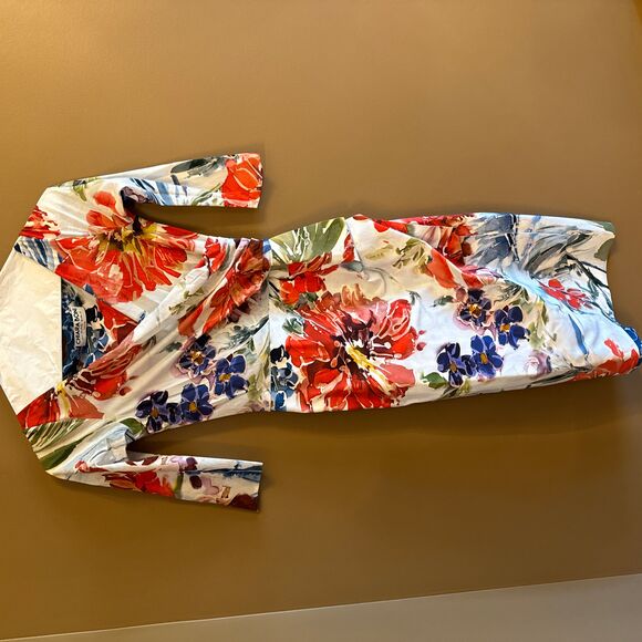Chiara Boni La Petite Robe  Triana Floral Wrap Dress Size 42 - Picture 2 of 7